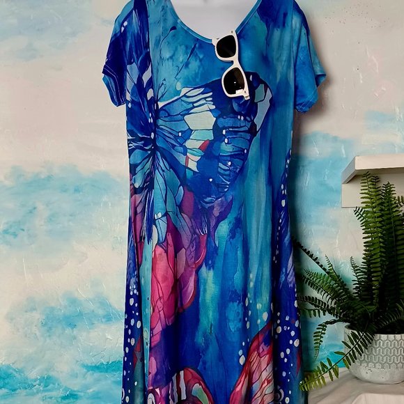 Size XXL silky stretchy maxi dress, NEW WITHOUT TAGS, please read ad! - Picture 4 of 7